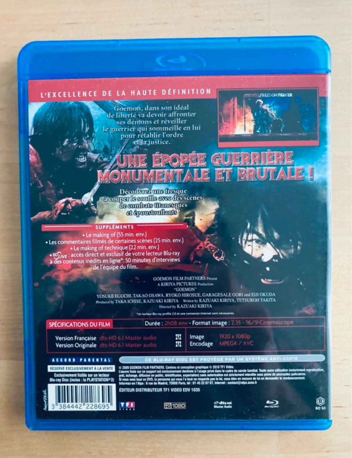 Blu-ray Goemon o Lutador da Liberdade, spin-off de Edgar de la cambriole. – photo 3
